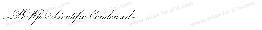 BW7p Scientific Condensed字体转换